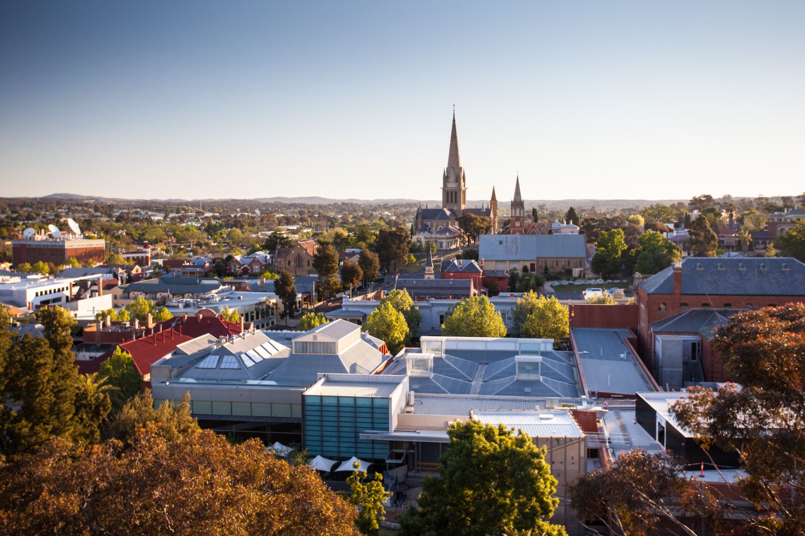 View over Bendigo CBD