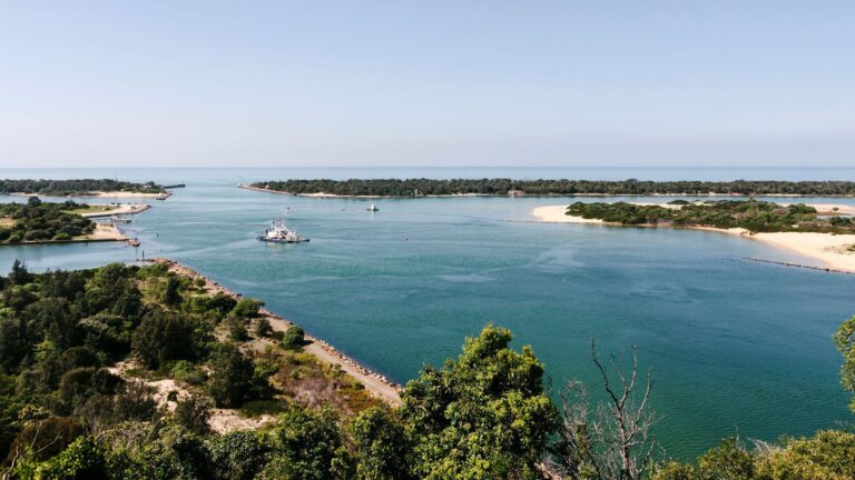 Viewpoint at Lakes Entrance in Victoria, Australia.